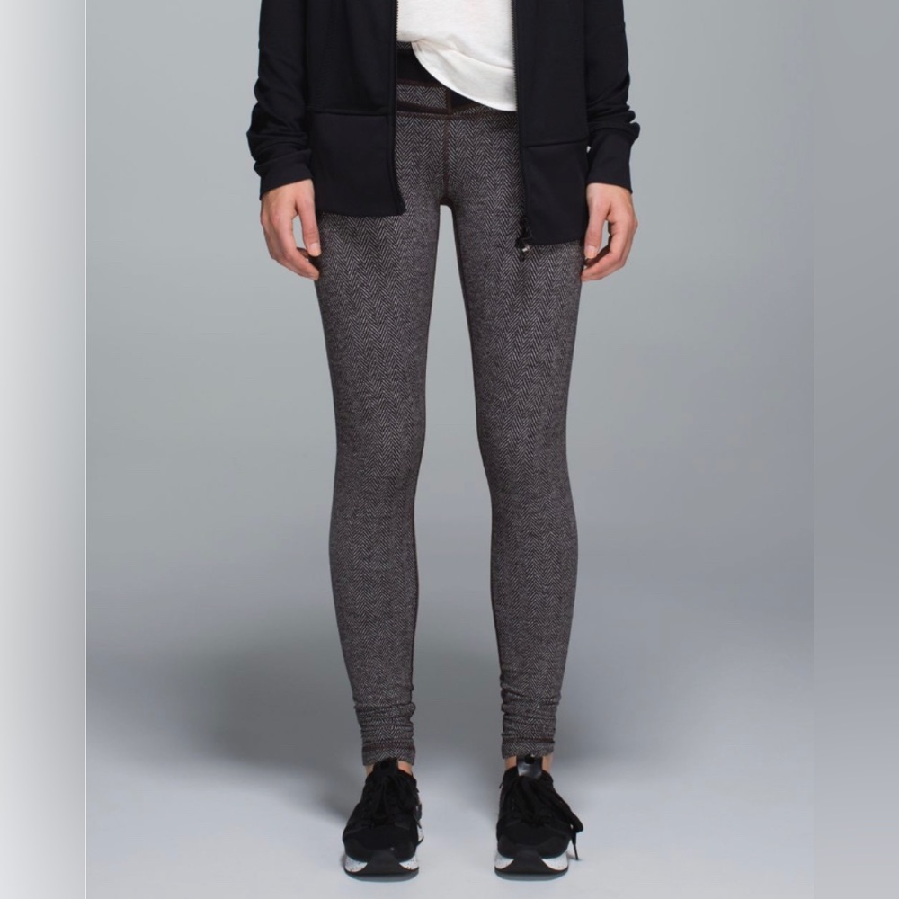 Lululemon Wunder Under Pants Giant Herringbone - Picture 8 of 9